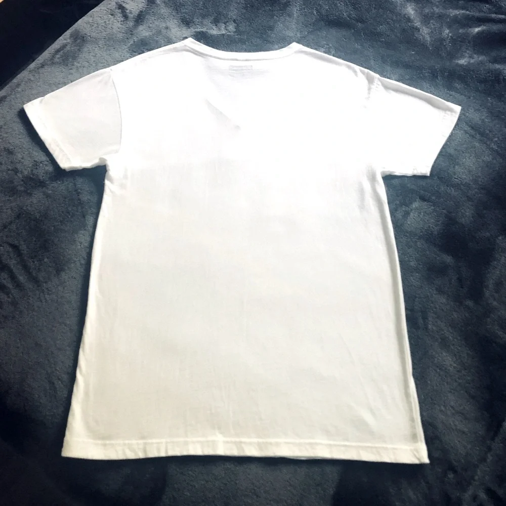 Y2K INC mens Graphic printed V-neck short sleeve tee